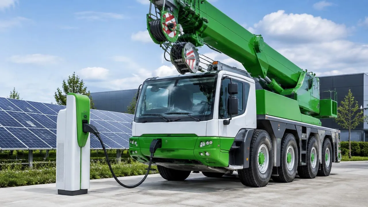 Imagem ilustrativa: Guindastes elétricos: o futuro do içamento industrial sustentável